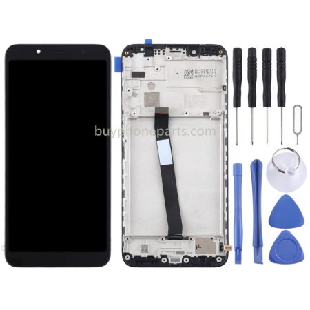 Xiaomi Redmi 7A TFT LCD Screen Digitizer Full Assembly with Frame (Black)